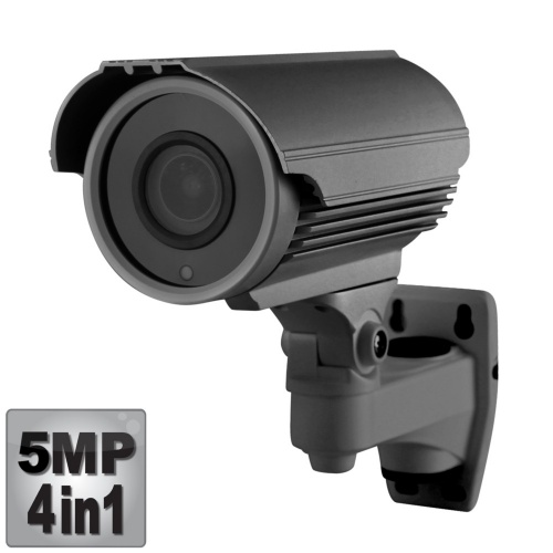 5MP Varifocal CCTV Camera, 50M Night Vision, 4-in-1,1080p, Grey